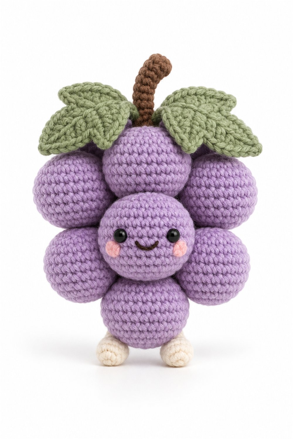 Amigurumi 1074 Aleatorios Fofos Uva Lilas - Step by Step