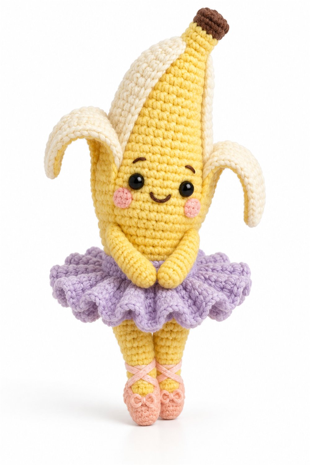 Amigurumi 1076 Aleatorios Fofos Banana Bailarina - Handmade Pattern