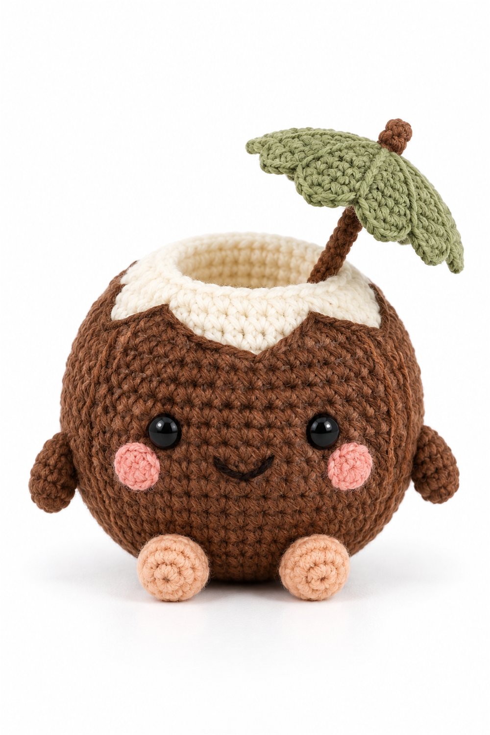 Crochet Amigurumi 1077 Aleatorios Fofos Coco Praia - Pattern