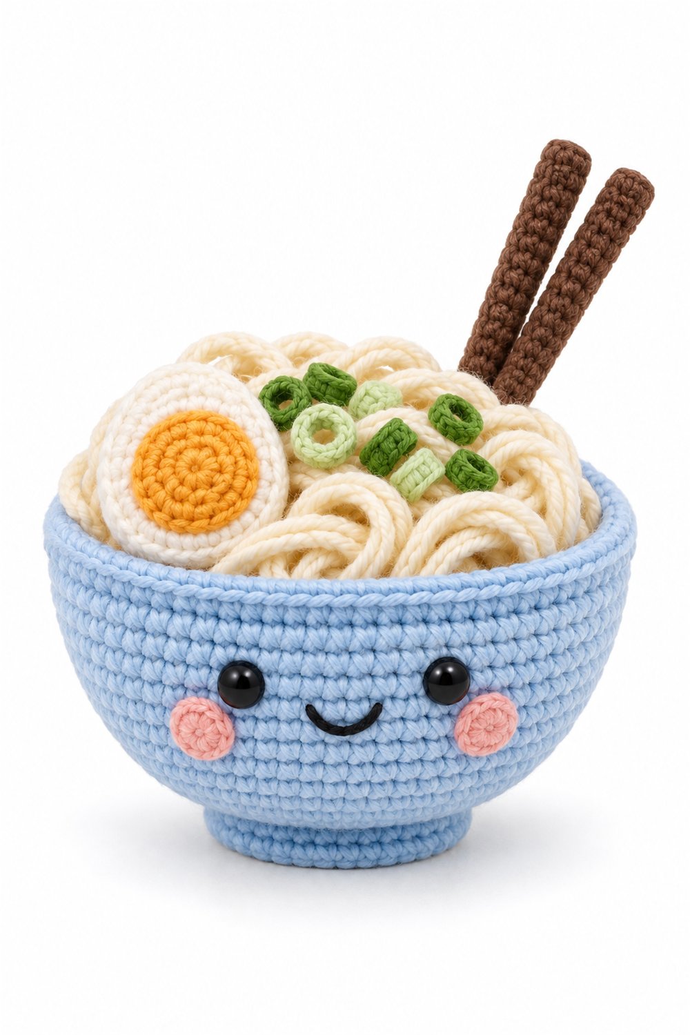 Amigurumi 1090 Aleatorios Fofos Tigela Lamen - Amigurumi Pattern