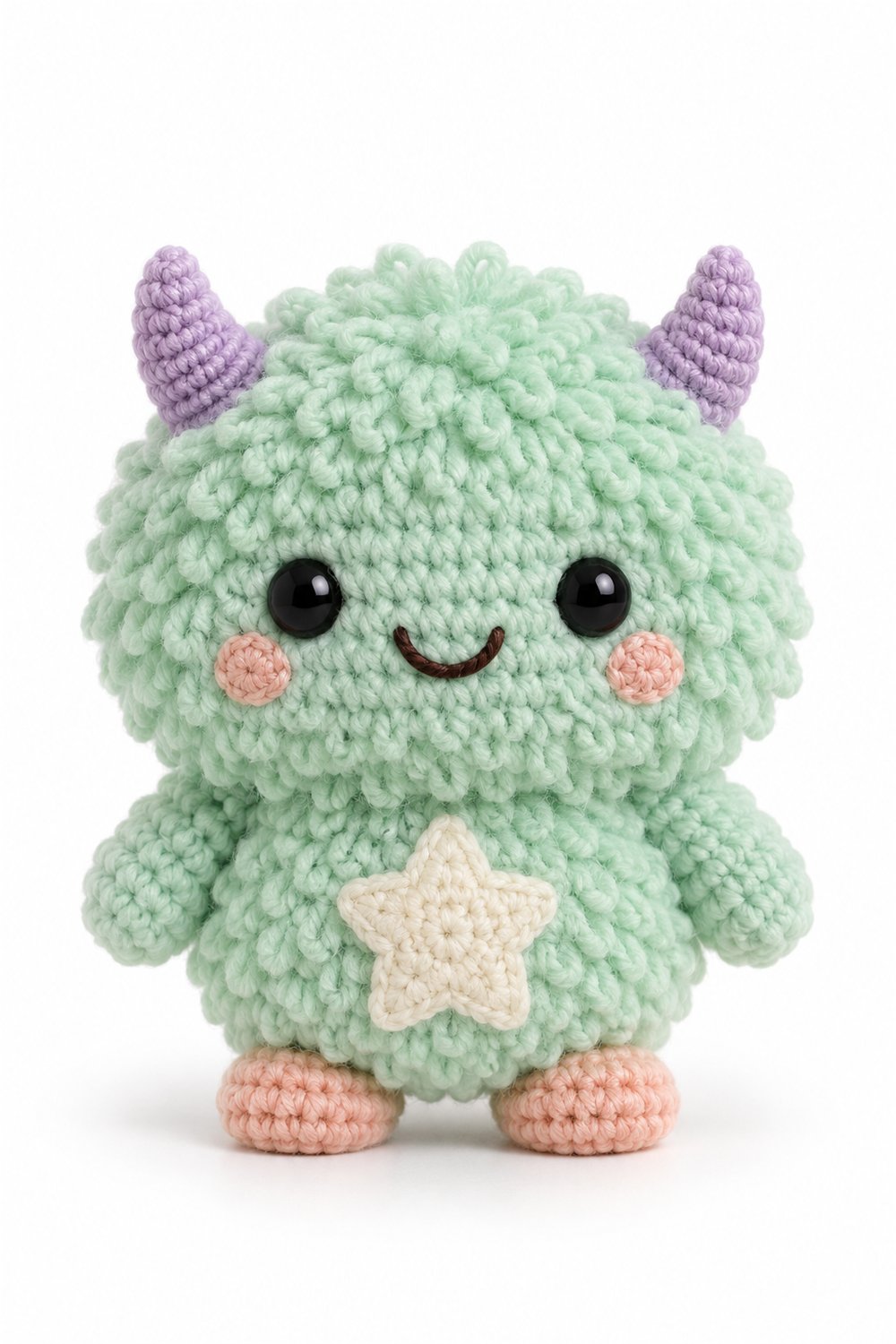Amigurumi 1096 Aleatorios Fofos Monstrinho Estrela - Easy Crochet