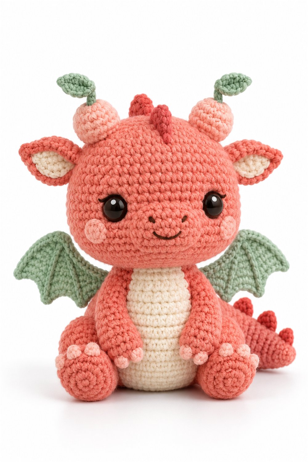 How to Crochet Amigurumi 1109 Aleatorios Fofos Dragao Cereja