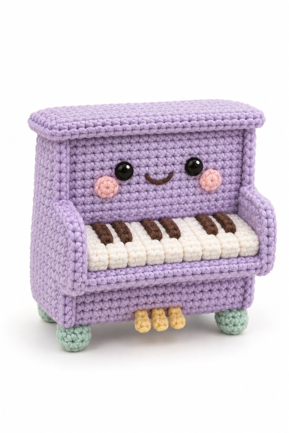 Crochet Amigurumi 1112 Aleatorios Fofos Pianinho Bebe - Pattern