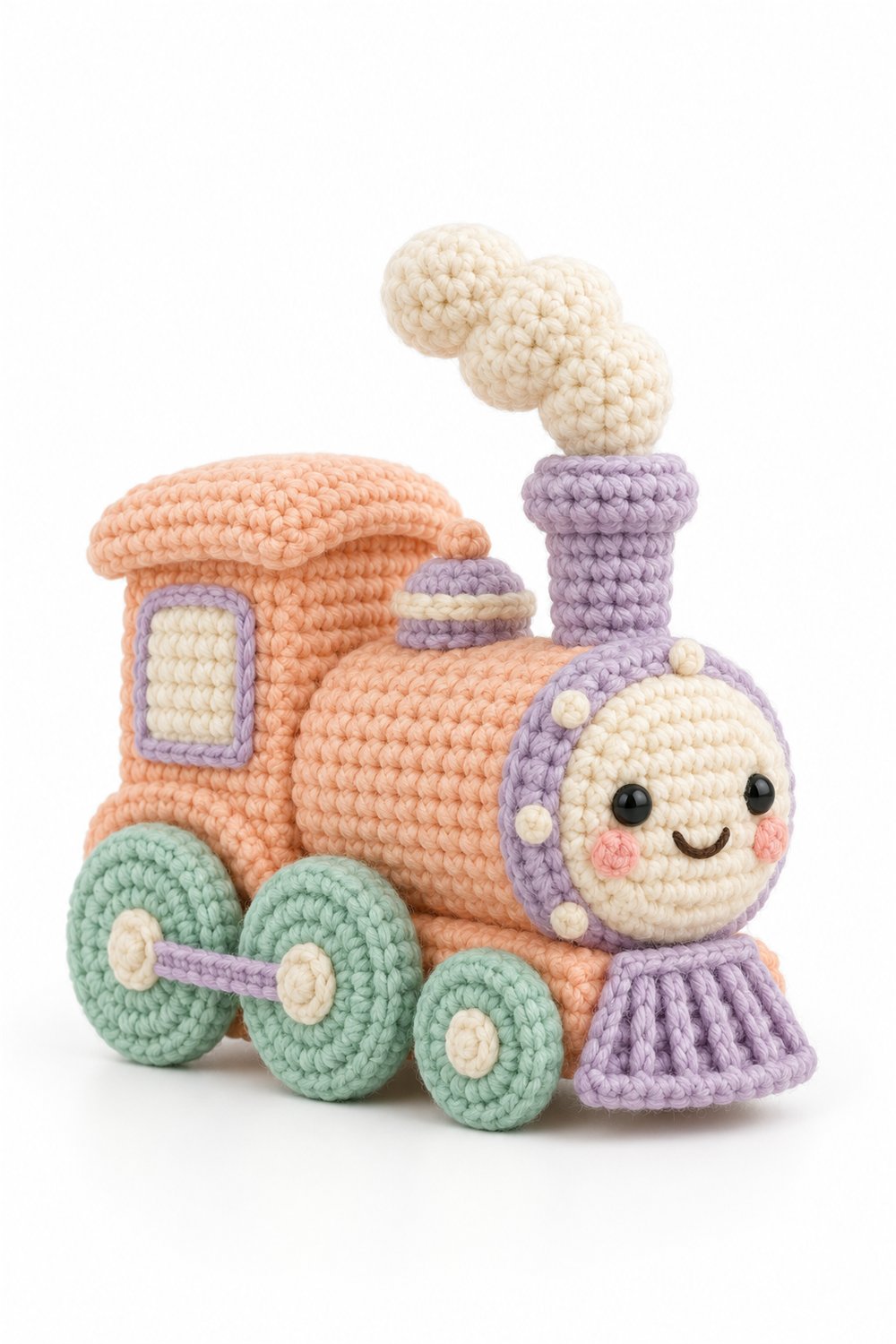 DIY Amigurumi 1129 Aleatorios Fofos Trem Pastel - Crochet Tutorial