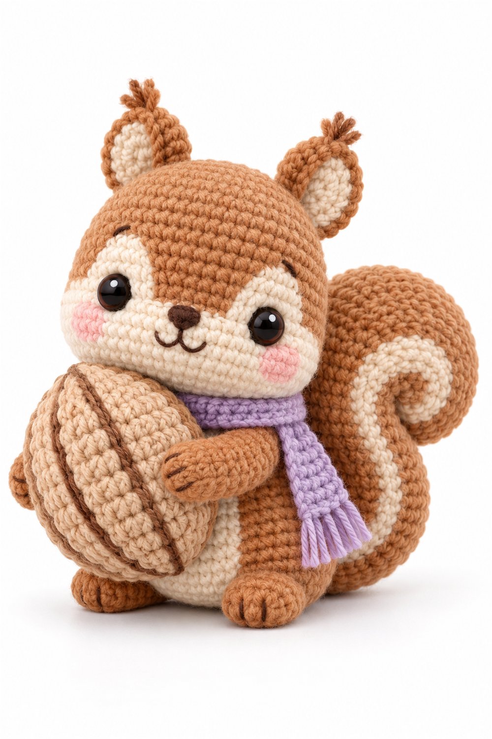 Crochet Amigurumi 1149 Aleatorios Fofos Esquilo Noz - Pattern