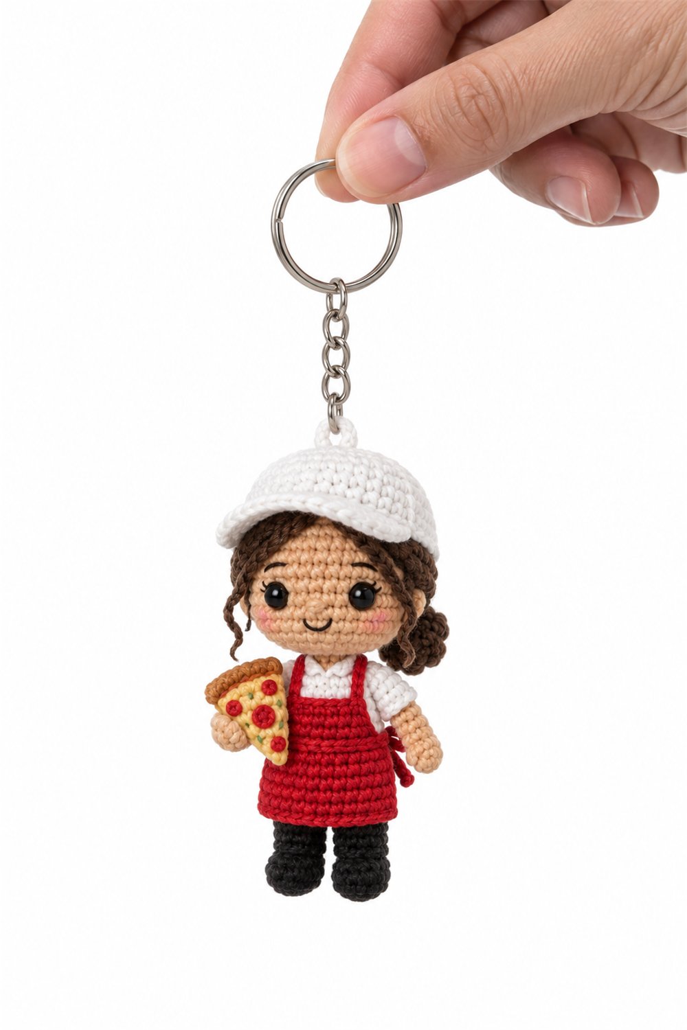Amigurumi 117 Chaveiro Pizzaiola - Amigurumi Pattern