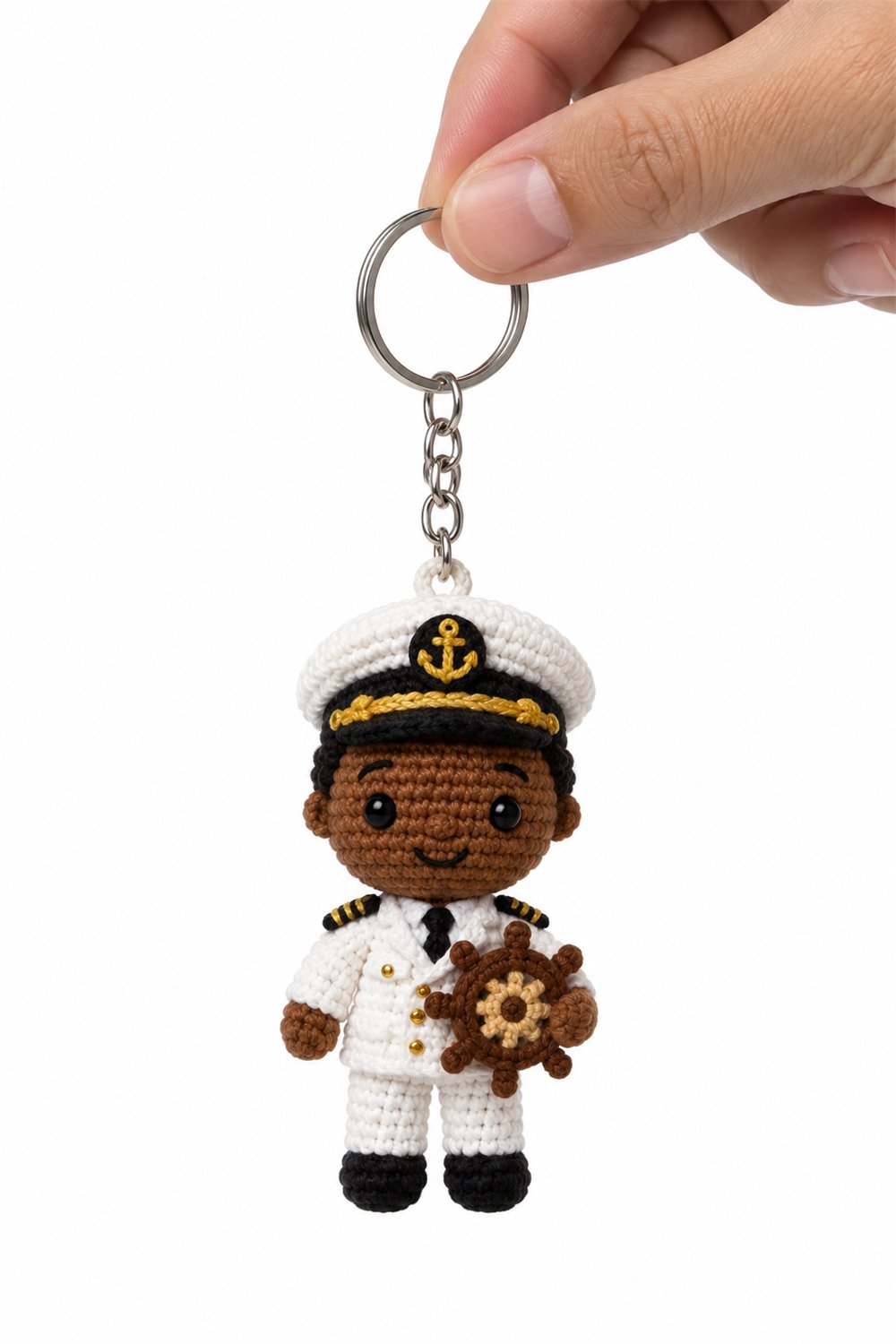 Amigurumi 137 Chaveiro Capitao Navio - Step by Step
