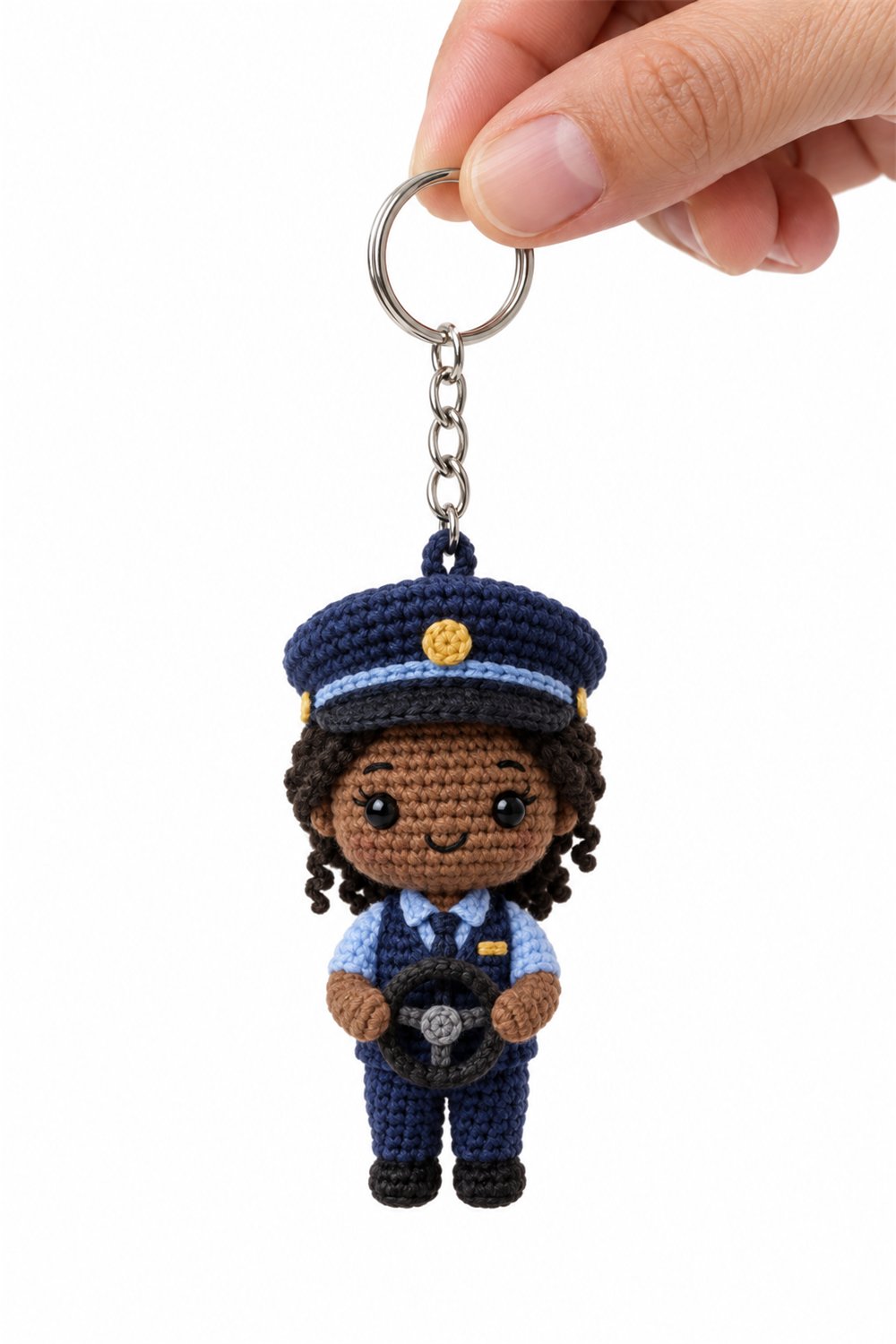 Amigurumi 140 Chaveiro Motorista Onibus - Easy Crochet