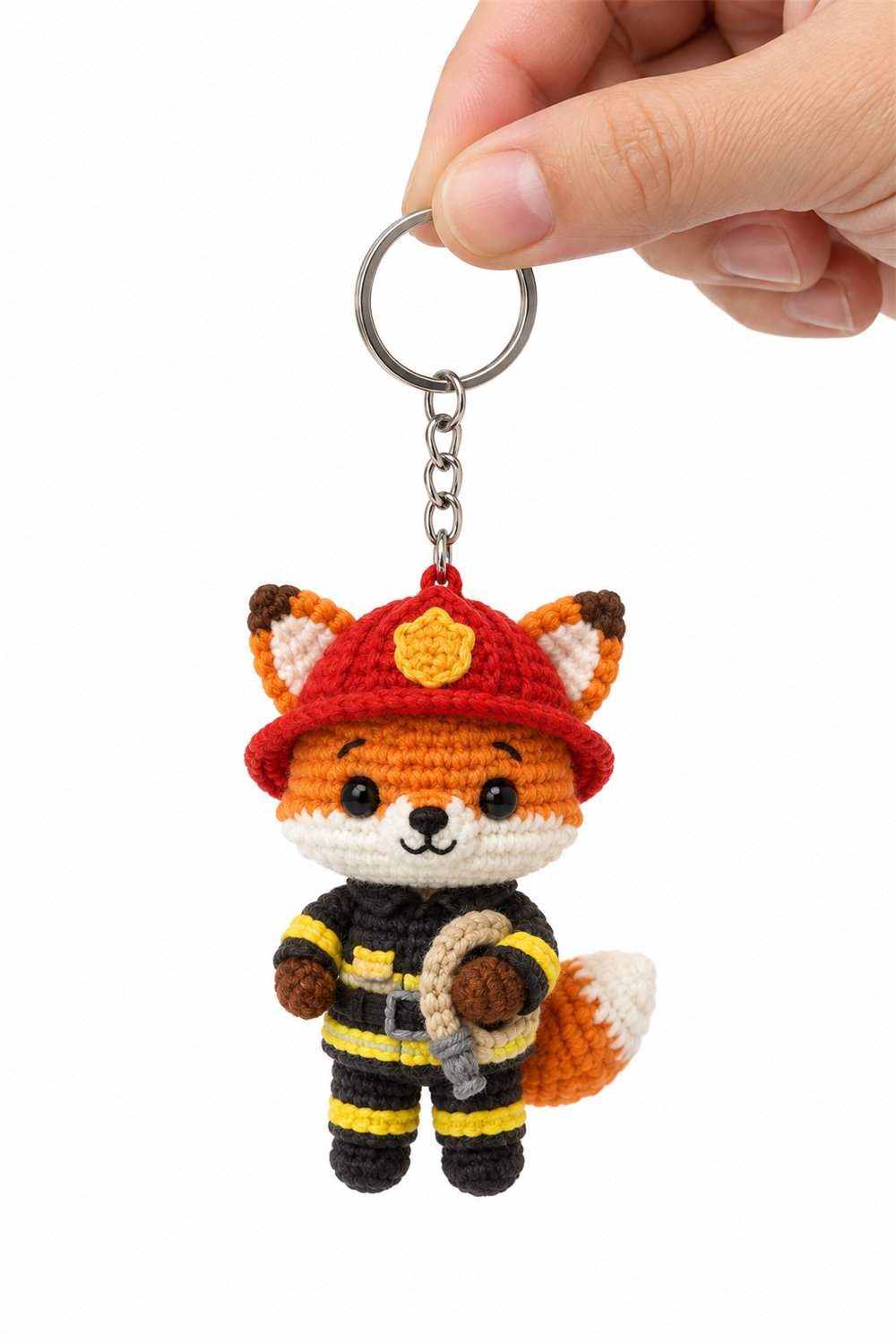 Amigurumi 153 Chaveiro Raposa Bombeira - Amigurumi Pattern