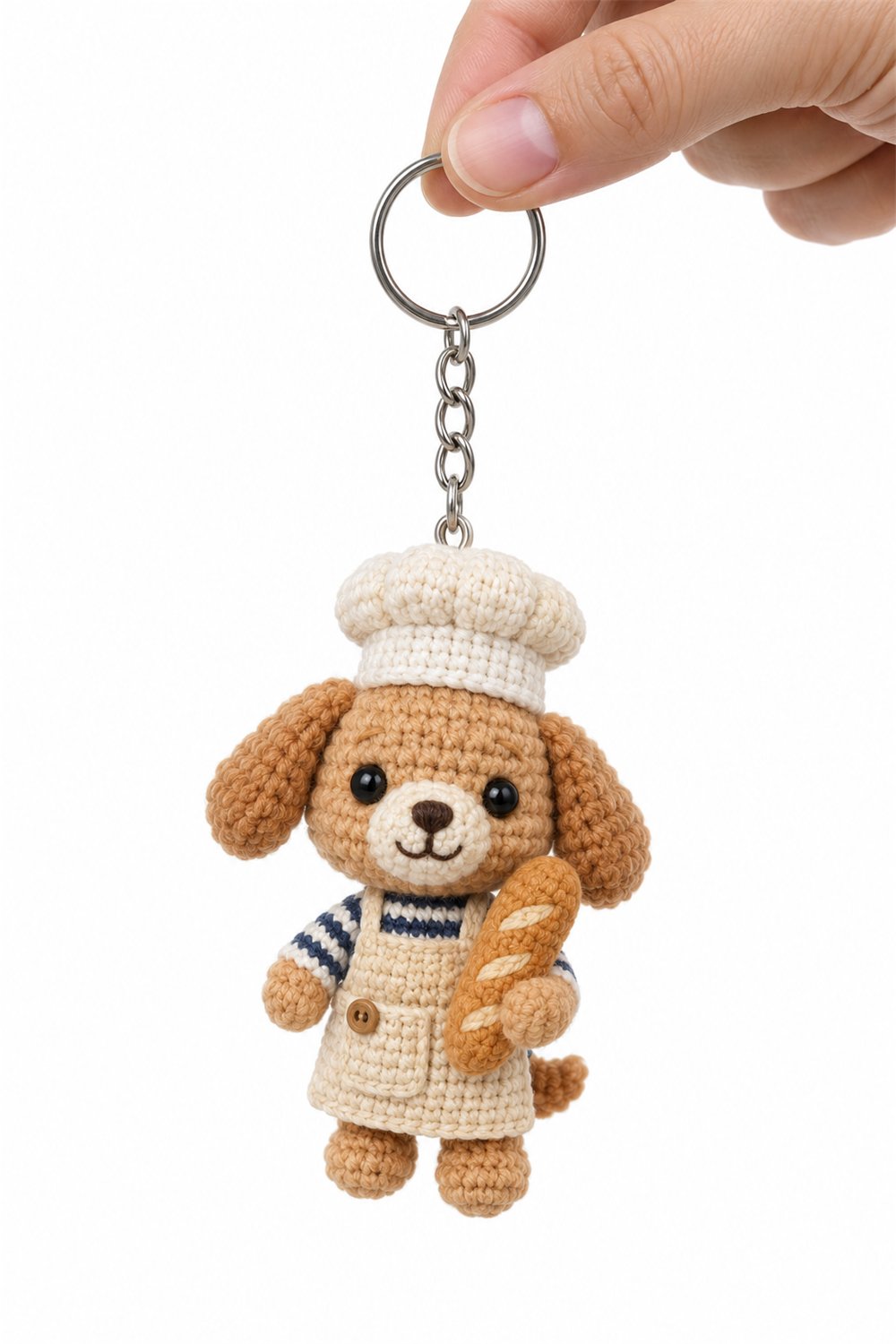 DIY Amigurumi 156 Chaveiro Cachorro Padeiro - Crochet Tutorial