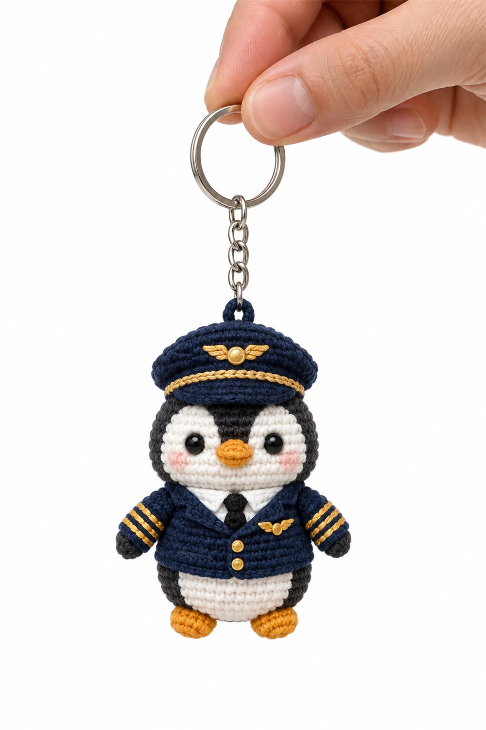 Amigurumi 159 Chaveiro Pinguim Piloto - Easy Crochet