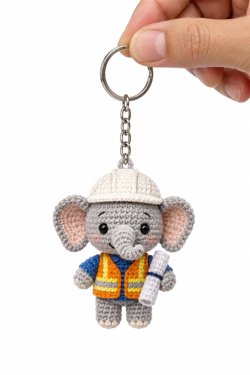 Amigurumi 160 Chaveiro Elefante Engenheiro - PDF Pattern
