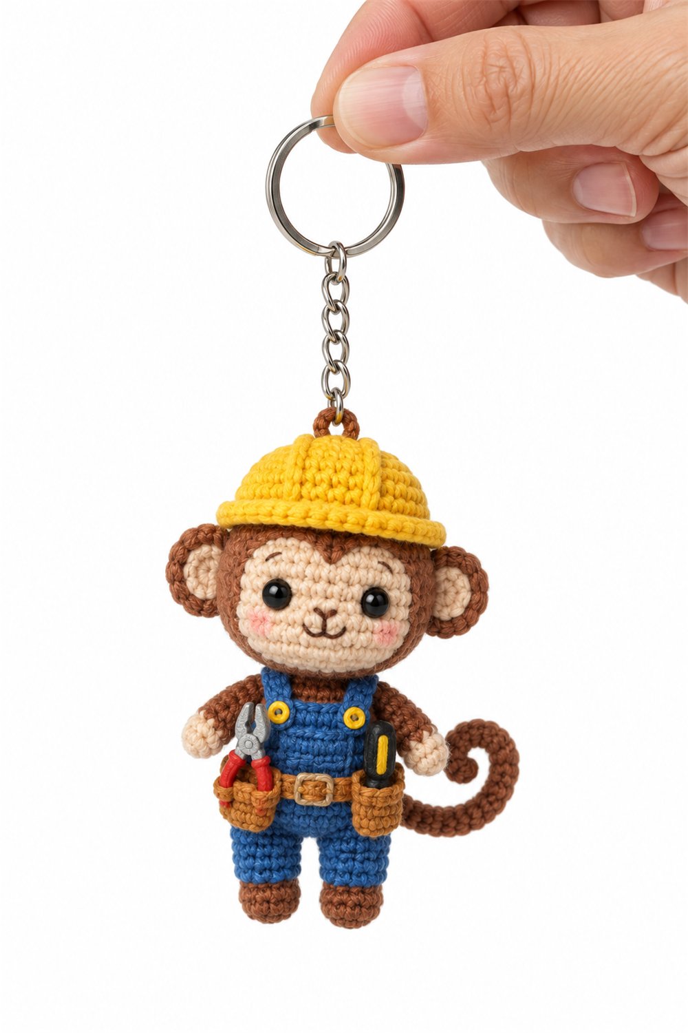 DIY Amigurumi 165 Chaveiro Macaco Eletricista - Crochet Tutorial