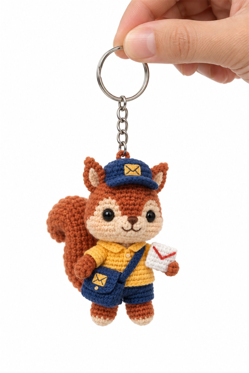 Amigurumi 171 Chaveiro Esquilo Carteiro - Amigurumi Pattern