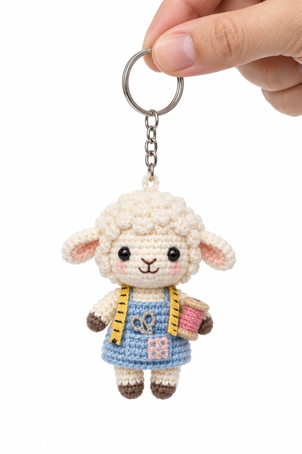 Amigurumi 175 Chaveiro Ovelha Costureira - Handmade Pattern