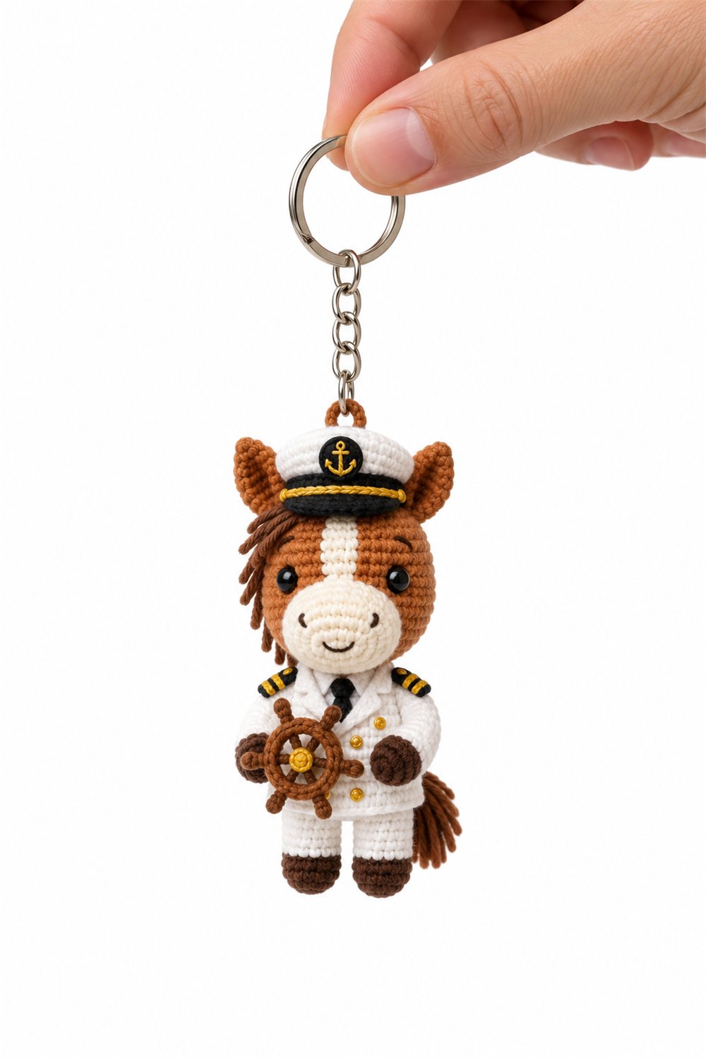 Amigurumi 177 Chaveiro Cavalo Capitao - Easy Crochet