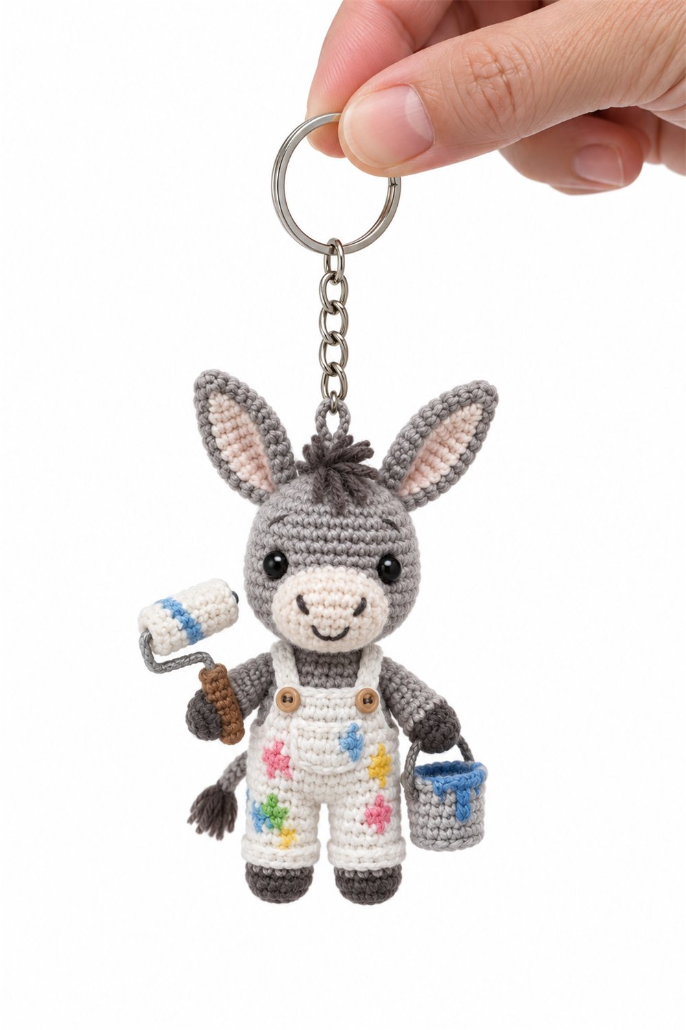 Amigurumi 178 Chaveiro Burro Pintor Crochet Guide