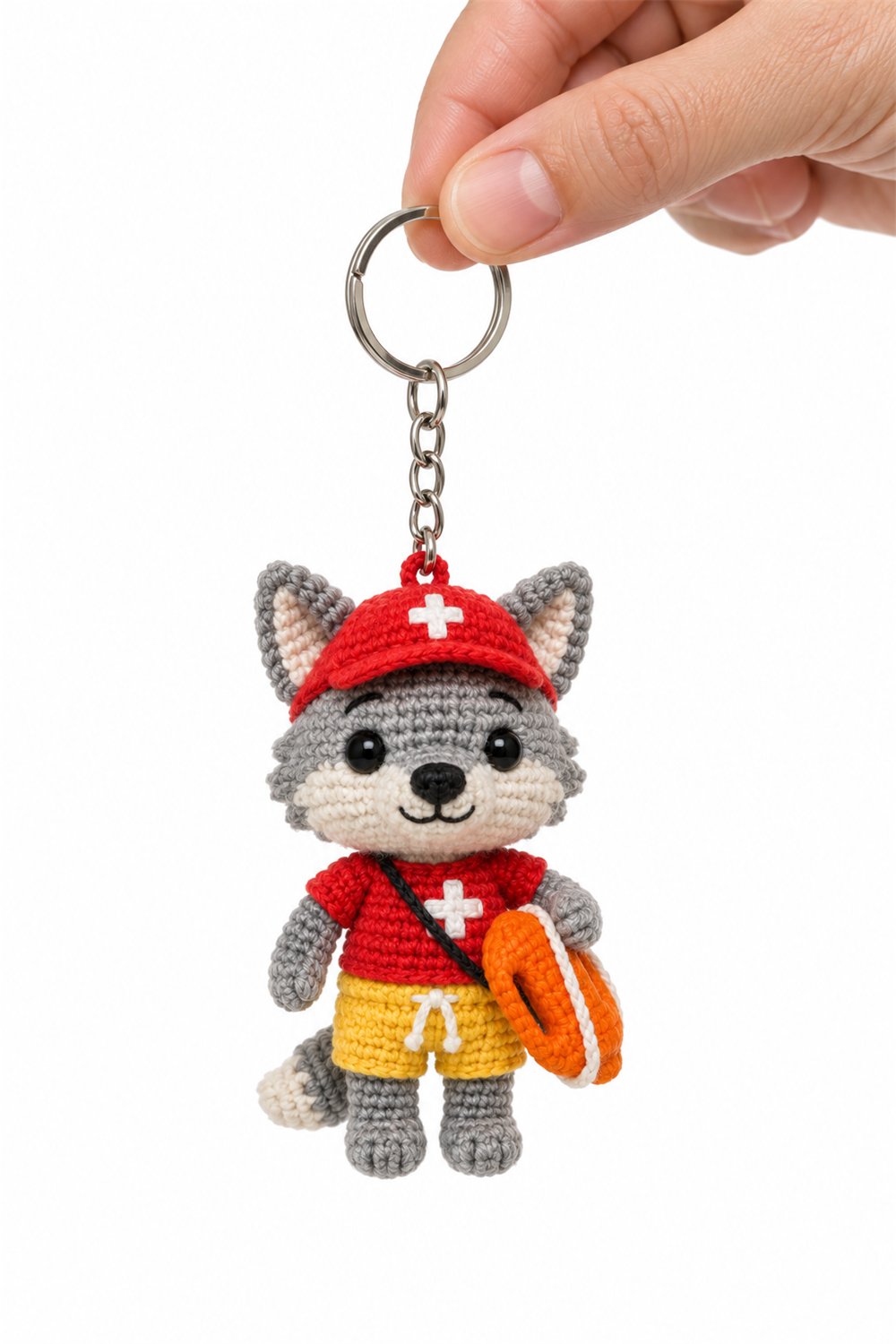 DIY Amigurumi 183 Chaveiro Lobo Salva Vidas - Crochet Tutorial