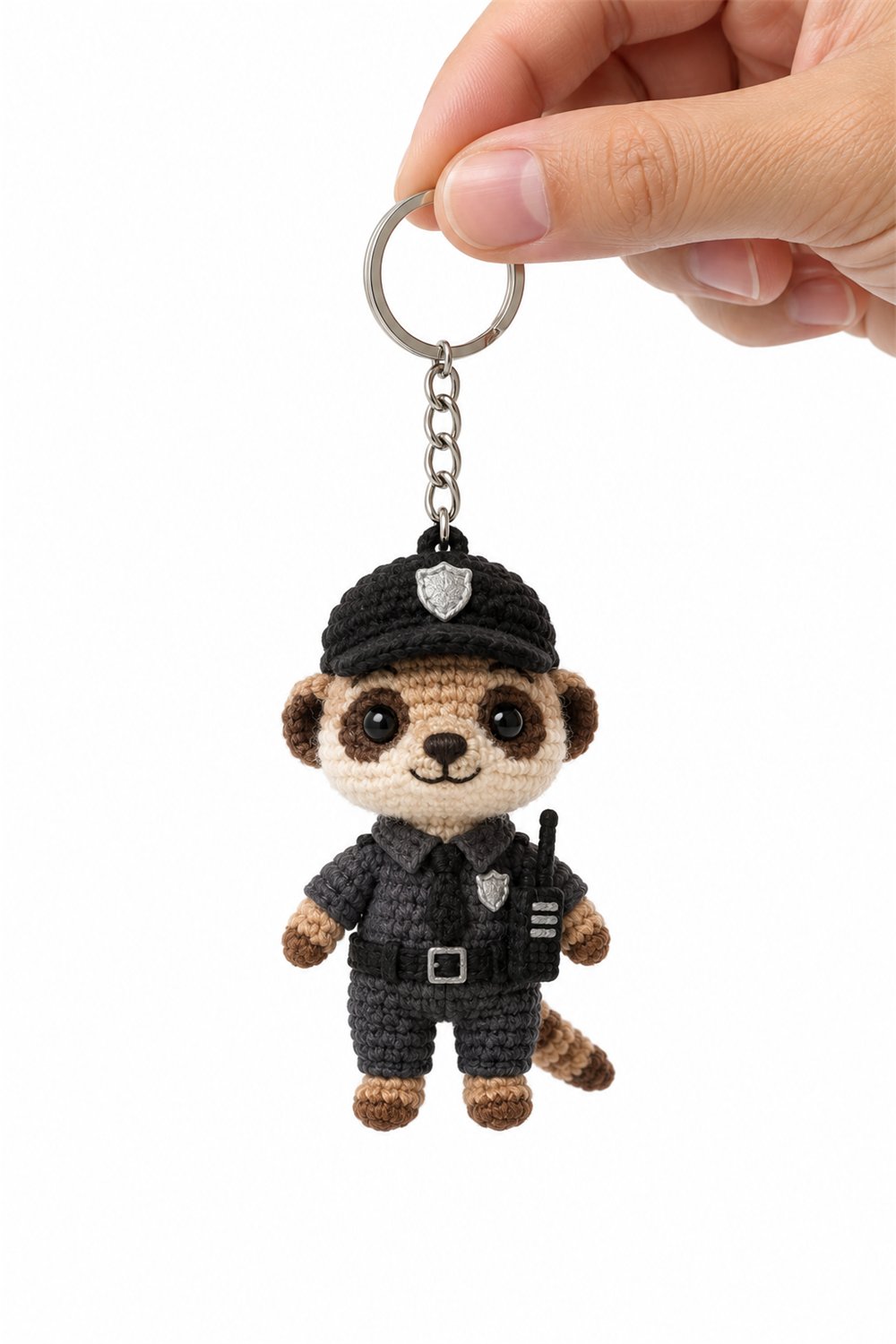 Amigurumi 187 Chaveiro Suricato Seguranca Crochet Guide