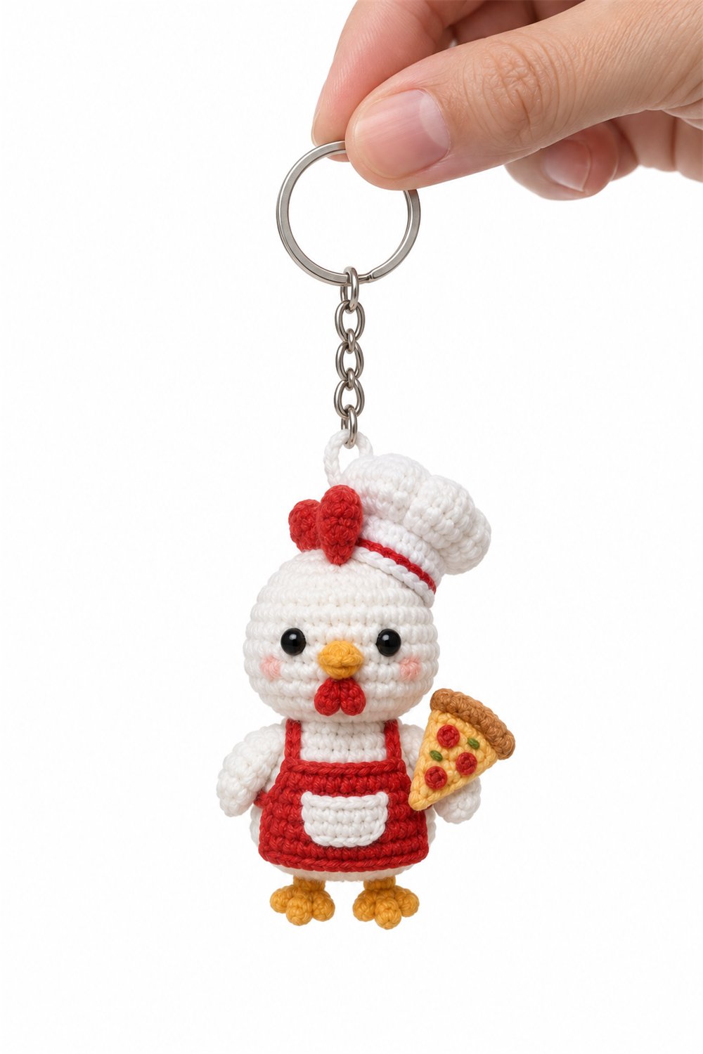 Amigurumi 193 Chaveiro Galinha Pizzaiola - Handmade Pattern