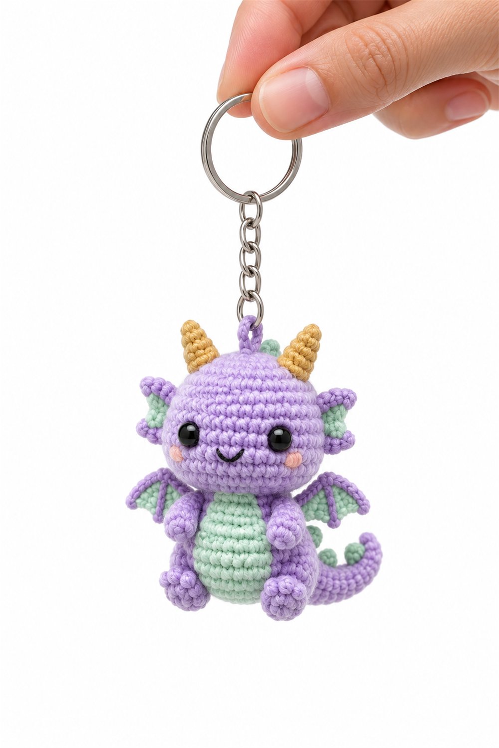 DIY Amigurumi 201 Chaveiro Dragao Lavanda - Crochet Tutorial