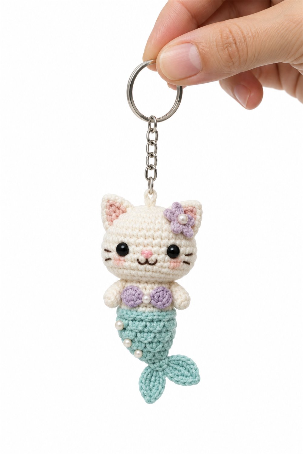 Crochet Amigurumi 203 Chaveiro Gato Sereia - Pattern
