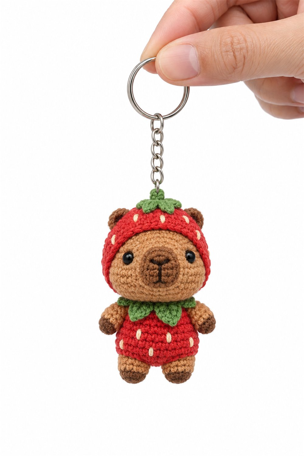 Amigurumi 205 Chaveiro Capivara Morango Crochet Guide