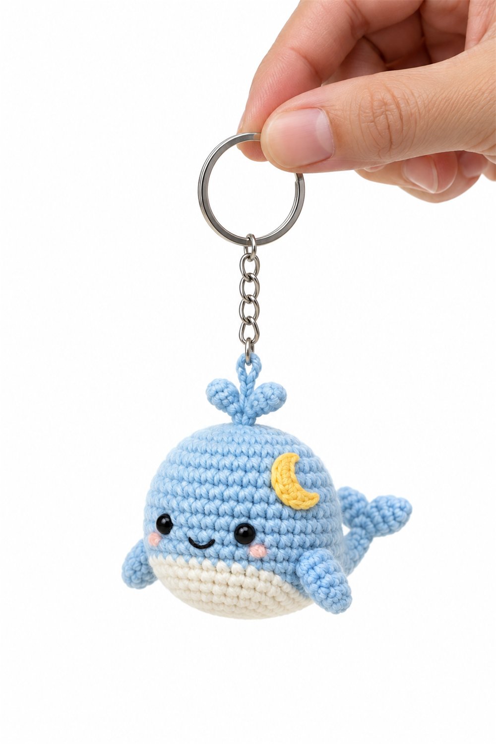 Amigurumi 213 Chaveiro Baleia Lua - Easy Crochet
