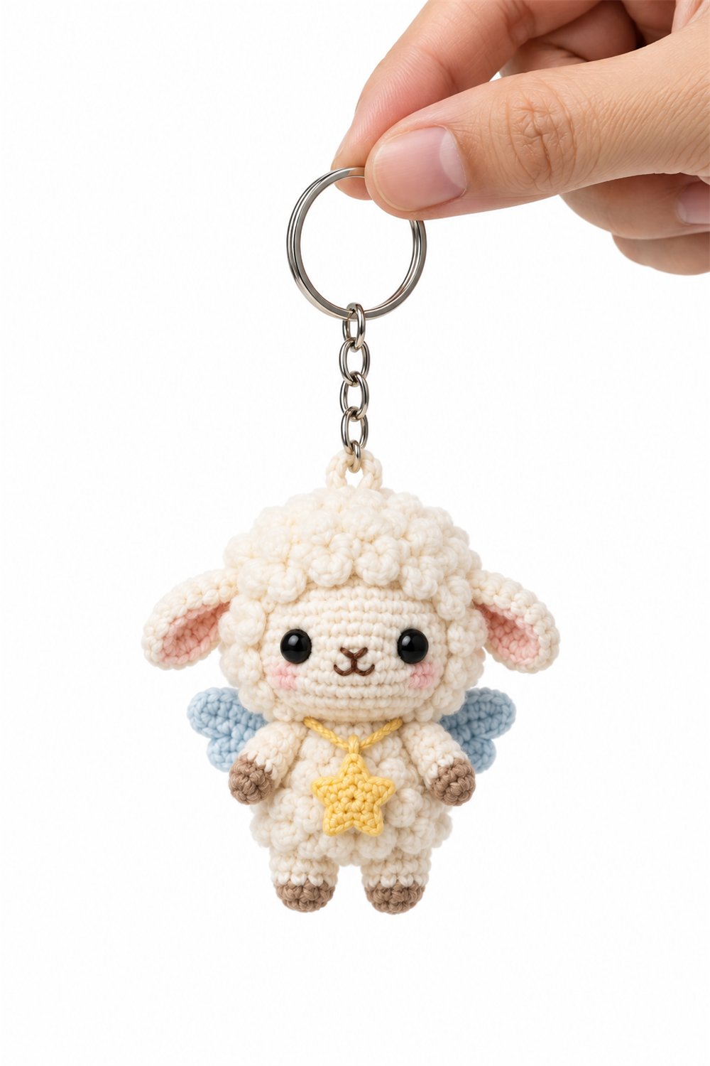 Amigurumi 216 Chaveiro Ovelha Nuvem - Crochet Pattern