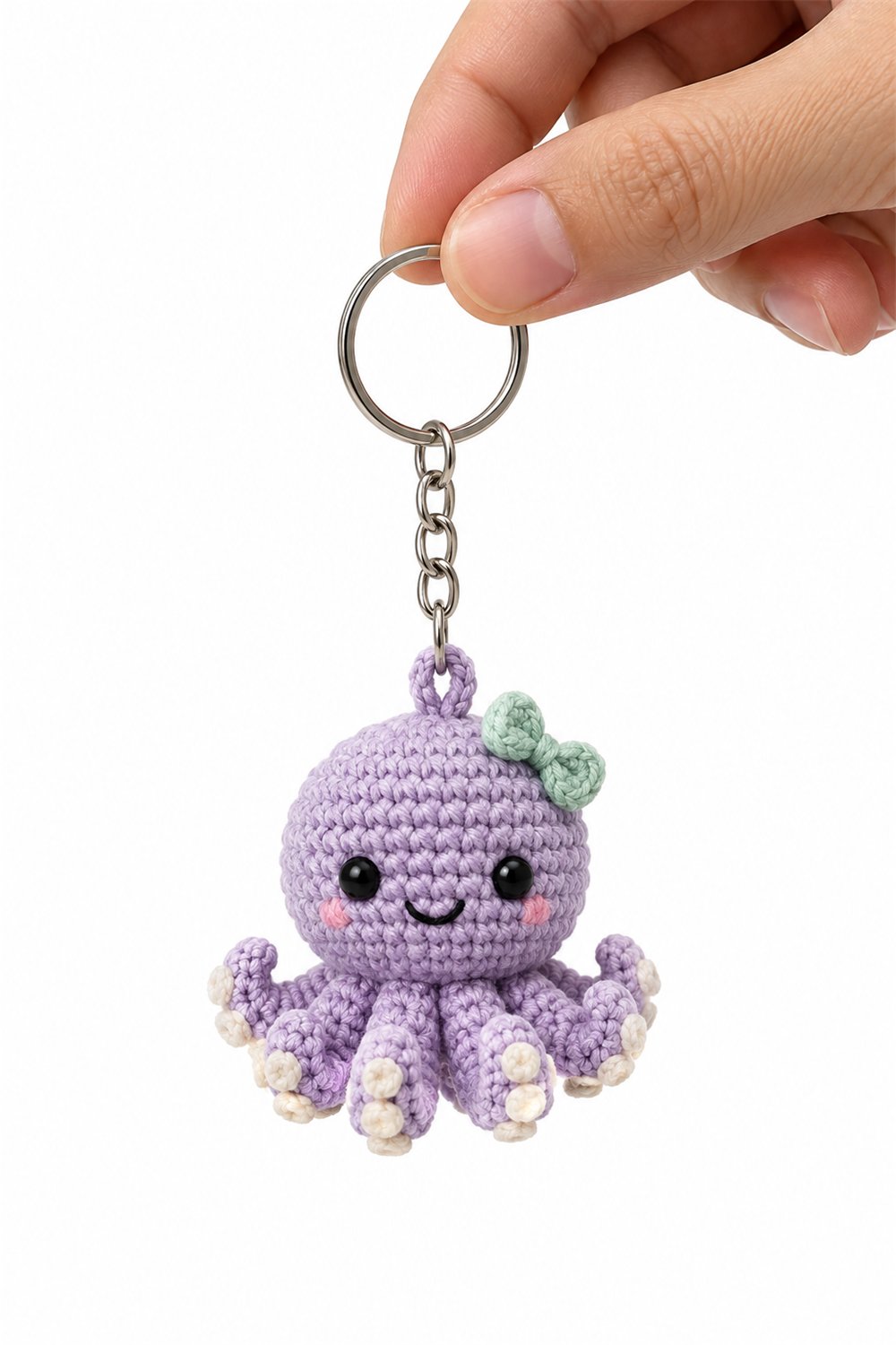 Crochet Amigurumi 221 Chaveiro Polvo Lilas - Pattern
