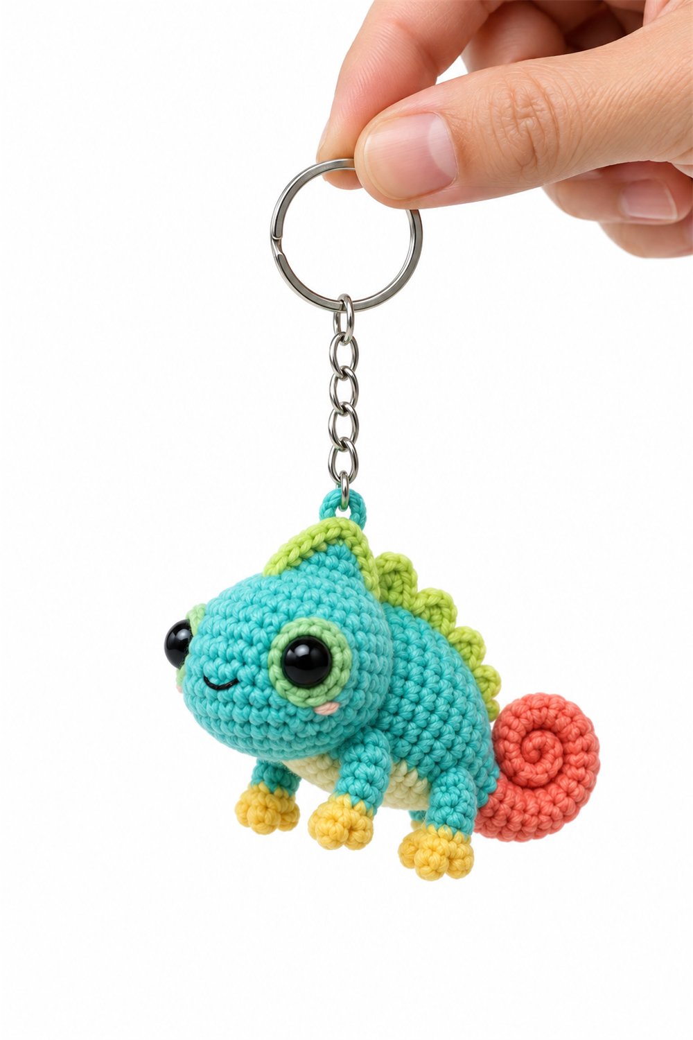 Amigurumi 228 Chaveiro Camaleao Colorido - Step by Step