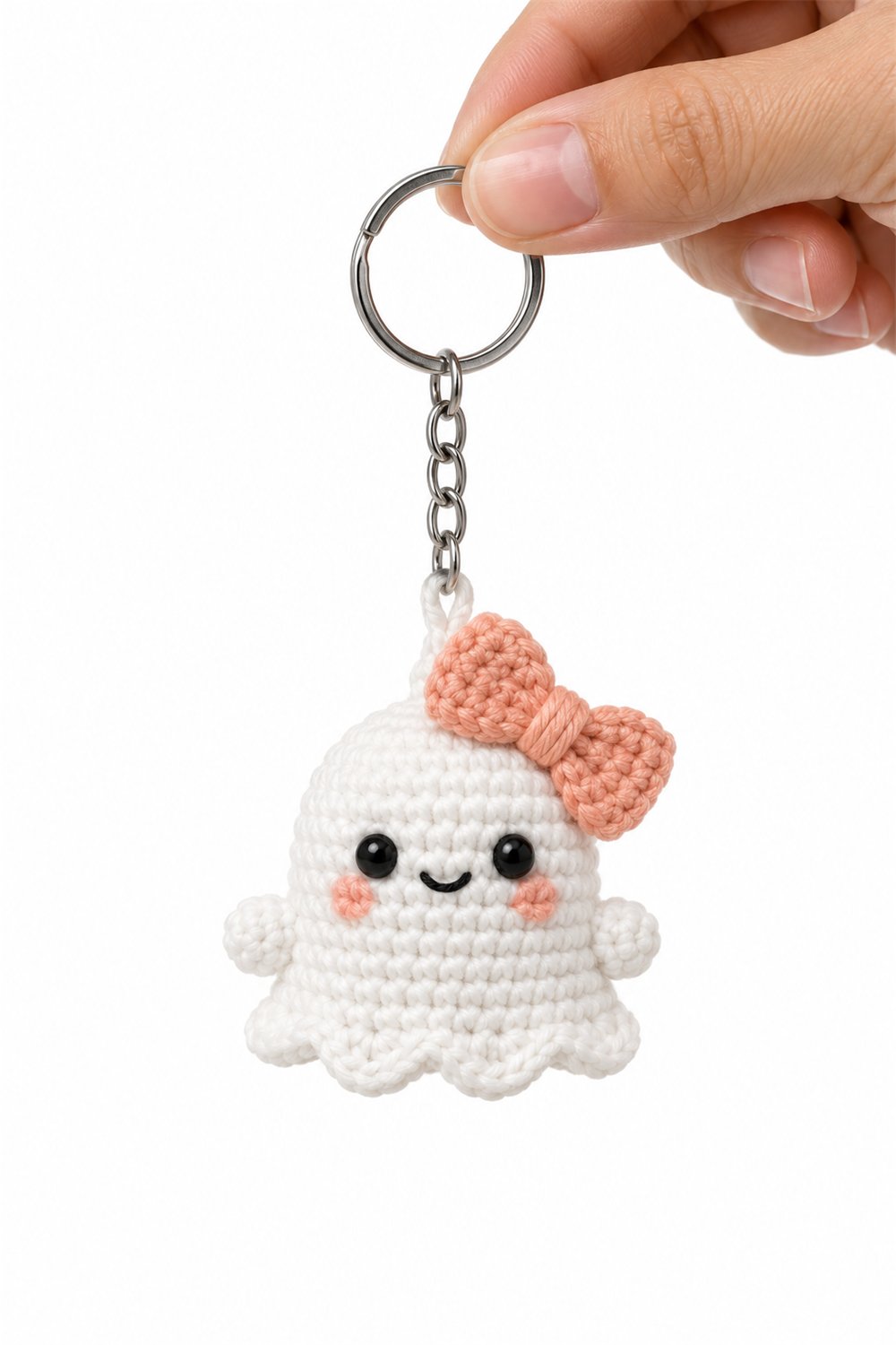 Crochet Amigurumi 230 Chaveiro Fantasma Laco - Pattern
