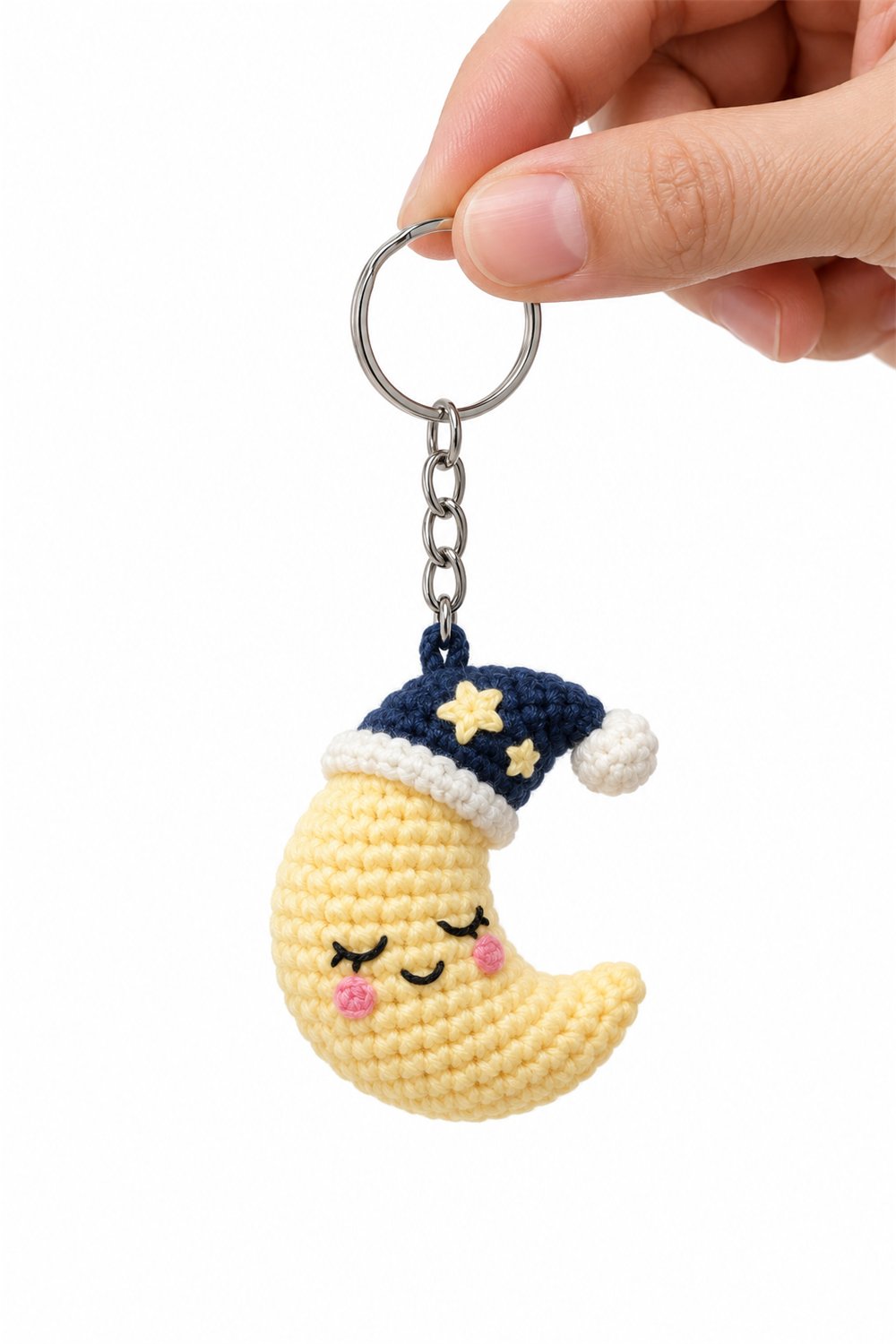 How to Crochet Amigurumi 236 Chaveiro Lua Dorminhoca