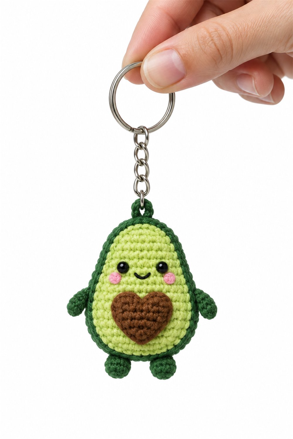 Amigurumi 242 Chaveiro Abacate Coracao - PDF Pattern