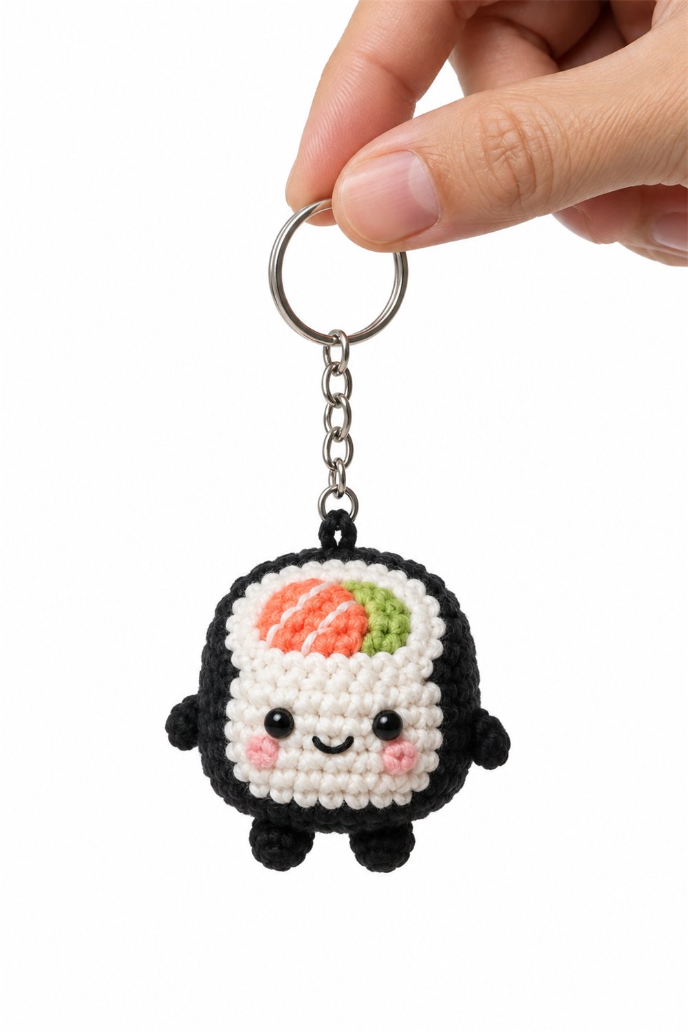 How to Crochet Amigurumi 245 Chaveiro Sushi Kawaii
