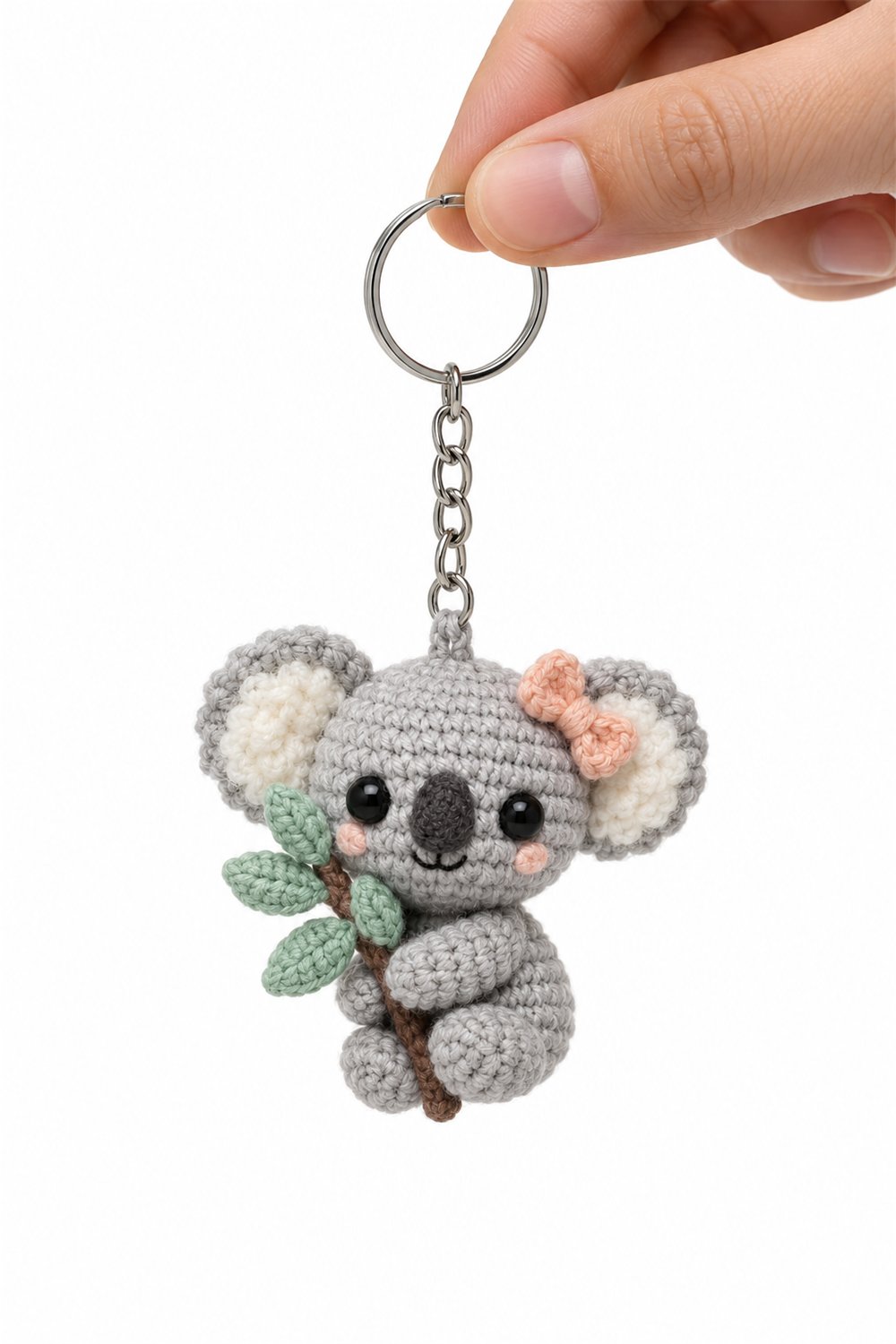 Crochet Amigurumi 258 Chaveiro Coala Eucalipto - Pattern