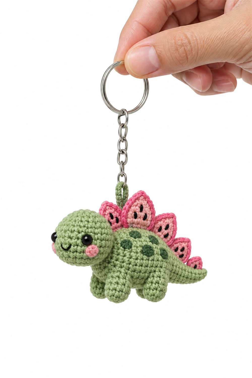 DIY Amigurumi 265 Chaveiro Estegossauro Melancia - Crochet Tutorial
