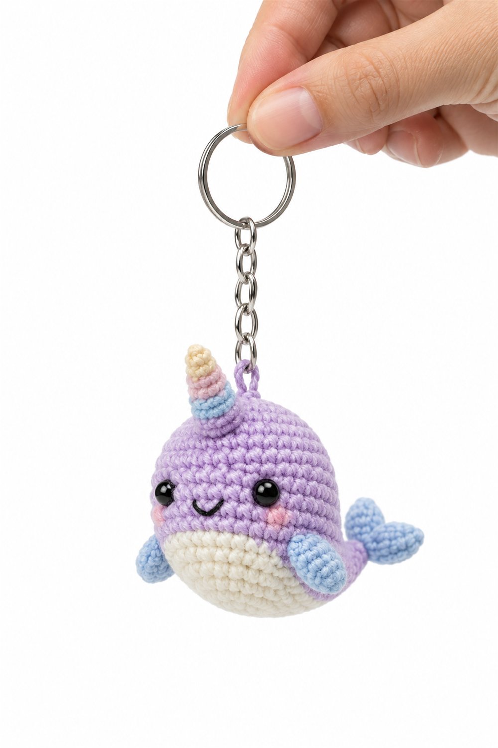 Amigurumi 268 Chaveiro Narval Arcoiris - Easy Crochet