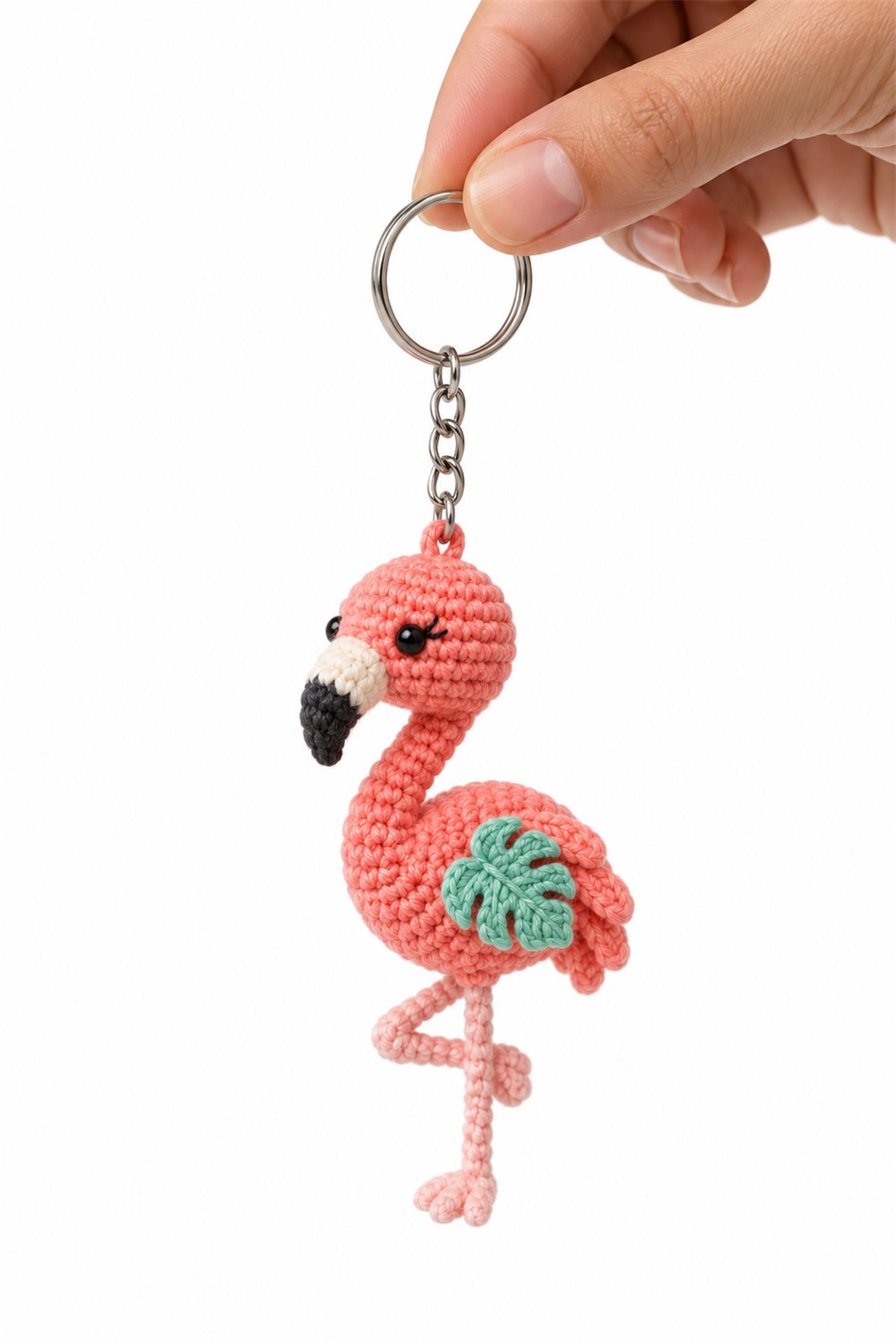 How to Crochet Amigurumi 281 Chaveiro Flamingo Tropical