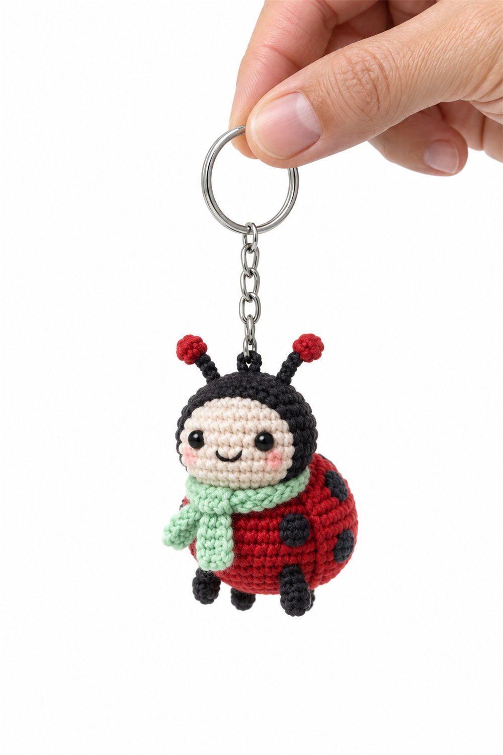 Amigurumi 291 Chaveiro Joaninha Jardim - Step by Step