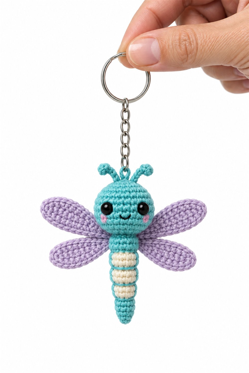 DIY Amigurumi 292 Chaveiro Libelula Azul - Crochet Tutorial