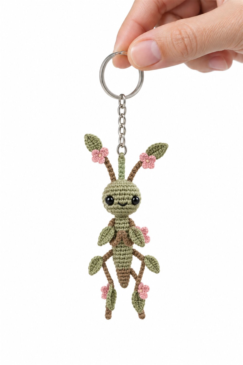 Amigurumi 299 Chaveiro Bicho Pau Flor - Amigurumi Pattern