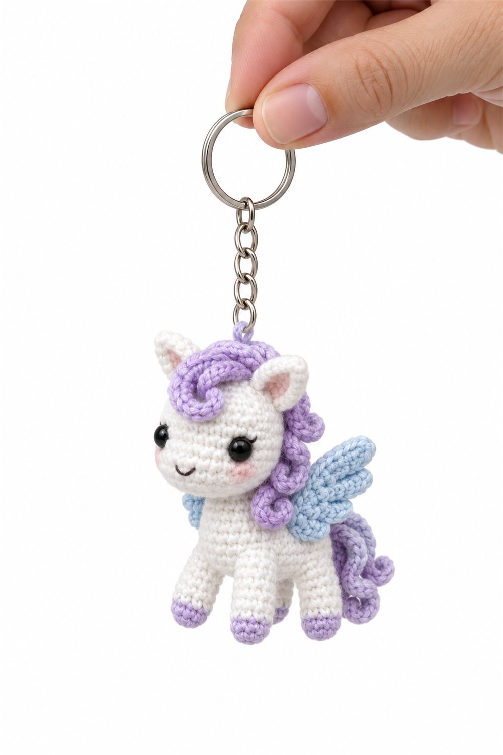 Amigurumi 314 Chaveiro Pegaso Azul Crochet Guide