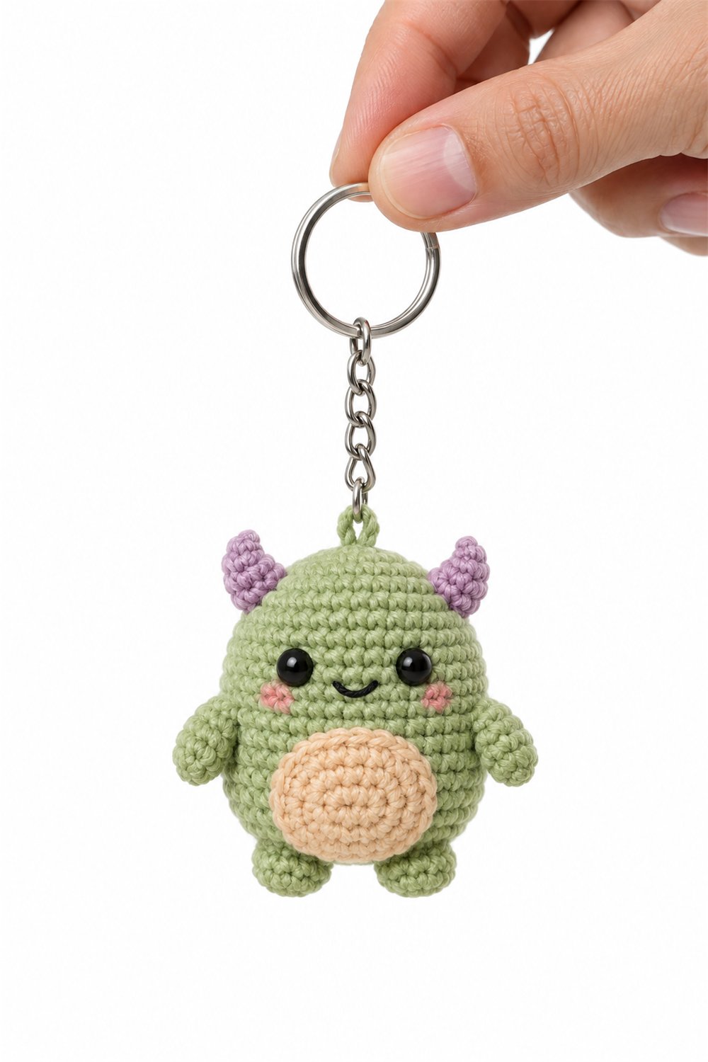 Amigurumi 315 Chaveiro Monstrinho Pistache - PDF Pattern