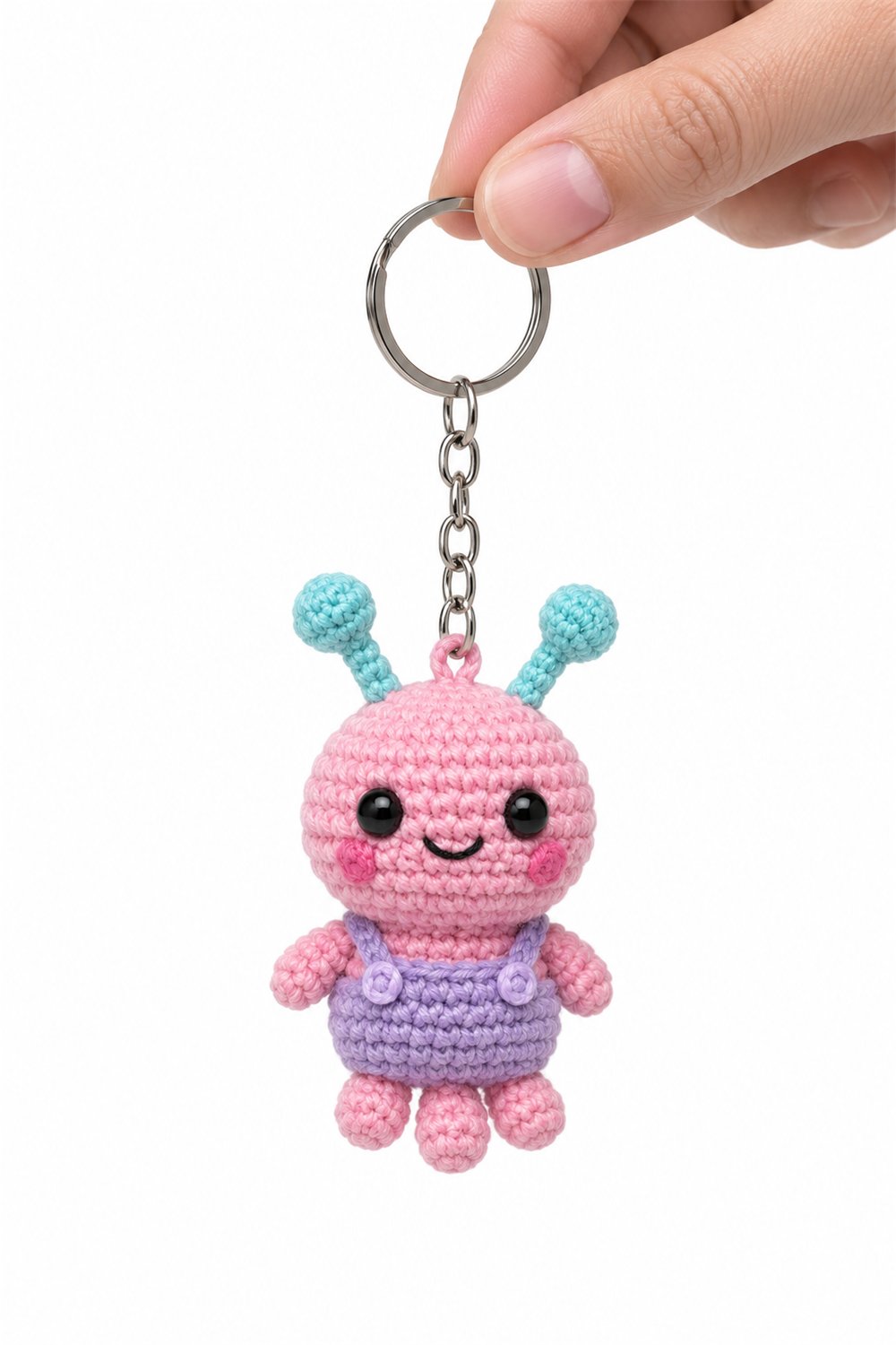 Amigurumi 317 Chaveiro Alien Rosa - Amigurumi Pattern