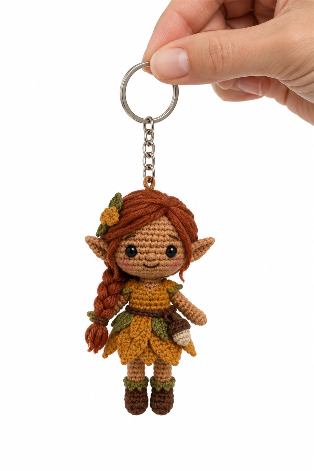 Amigurumi 324 Chaveiro Elfa Outono - PDF Pattern