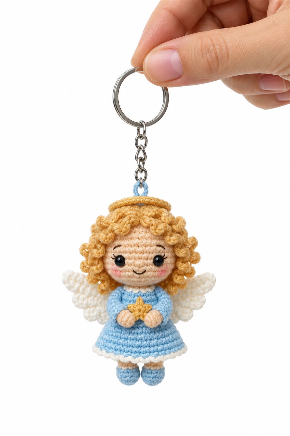 Amigurumi 325 Chaveiro Anjinho Nuvem - Crochet Pattern