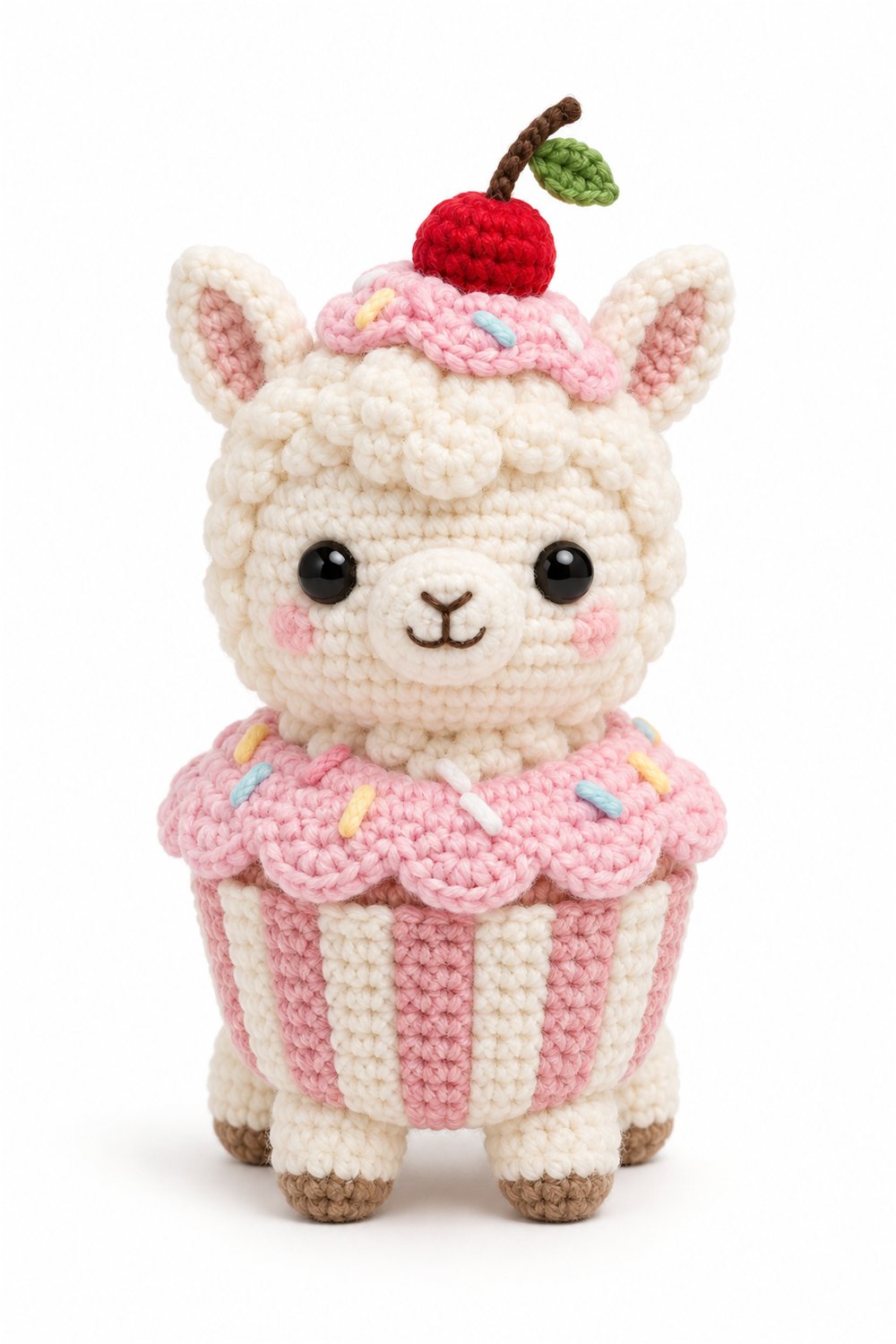 Crochet Amigurumi 33 Alpaca Cupcake - Pattern