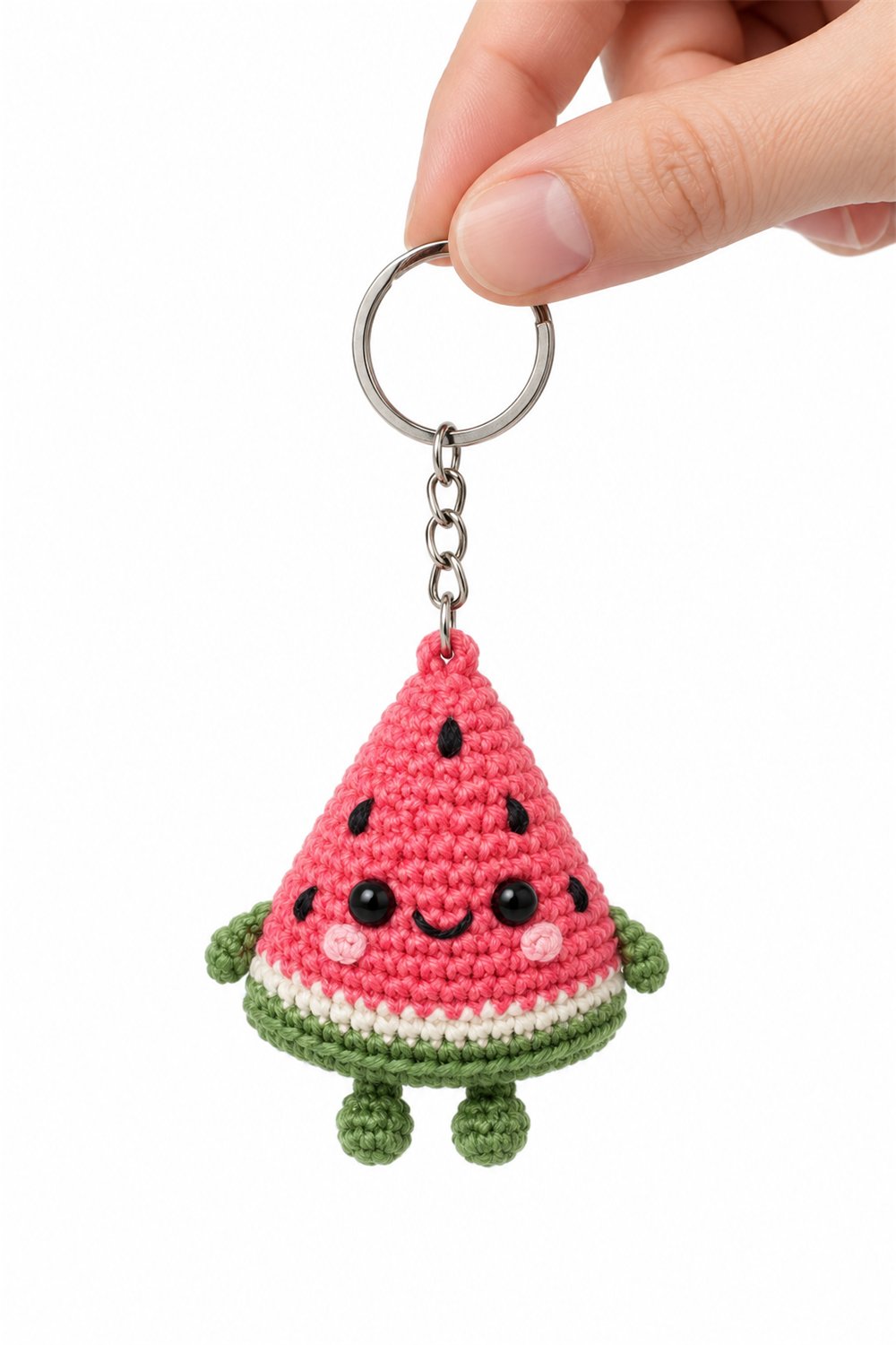 DIY Amigurumi 338 Chaveiro Melancia Fatia - Crochet Tutorial