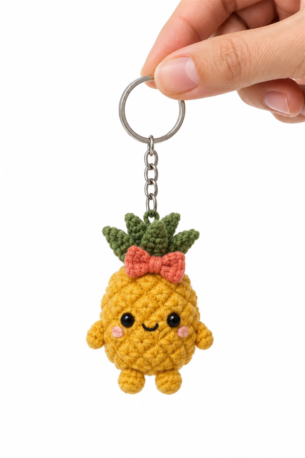 Amigurumi 339 Chaveiro Abacaxi Tropical - Handmade Pattern